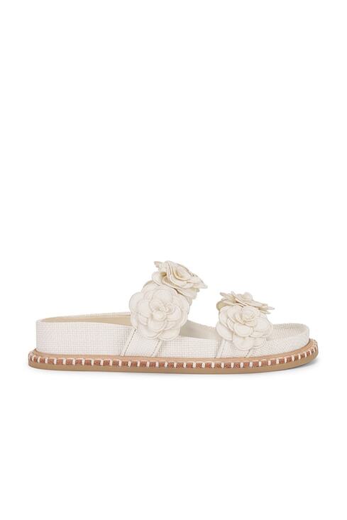 Dolce Vita Shoes - Dolce Vita Floral Cream Sherla Slide Sandals Size 9.5